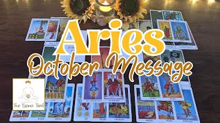 Aries♈ October 2024 Whats in the cards for you Aries tarot reading today [upl. by Norok]