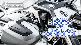 BMW R1200GS LC vs R1250GS LC Soundcheck  Stock exhaust [upl. by Reaht]