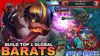 BARATS BEST BUILD 2024  SOLO RANK BARATS GAMEPLAY  MOBILE LEGENDS [upl. by Marba528]