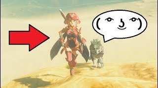 Zelda Becomes Pyra from Xenoblade Chronicles 2 Mod Zelda BotW [upl. by Connie]