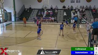 Summertown Volleyball at Collinwood  Resumed  92523 [upl. by Lynna836]