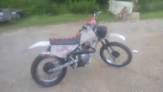 our XR 100 thumper finally done xr100 builtnotbought xr80 hondadirtbikes [upl. by Aisatal]