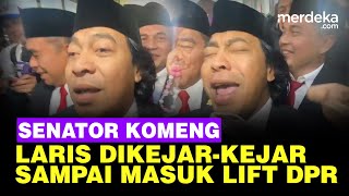 DetikDetik Heboh Senator Komeng DikejarKejar Hingga Masuk Dalam Lift DPR [upl. by Eelam]