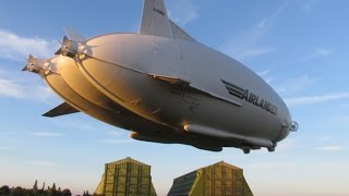 Airlander 10 Worlds Largest Aircraft Test Flight Landing [upl. by Tavis]