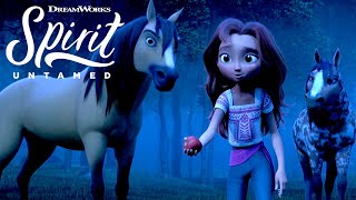 Lucky Meets Spirits Herd EXCLUSIVE CLIP  SPIRIT UNTAMED [upl. by Nievelt403]