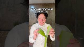 ALOE HAIR TREATMENT TUTORIAL💀aloevera hairstyle hair treatment tutorial shelove [upl. by Lieberman437]