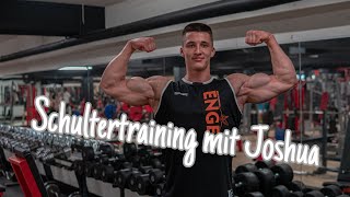 Schultertraining amp Tipps mit dem 18jährigem Jugend Bodybuilder Joshua Danielewski [upl. by Hnahk]