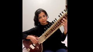 Chamba Kitni Duur Sitar Cover  Himachali Folk Song by Chithrinie Nirupama [upl. by Aikit466]