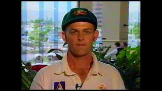 Australia v Pakistan Hobart Test  Sports Tonight News Report 1999 [upl. by Hubsher27]