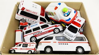 救急車のミニカーが走ります！サイレンありで坂道走行☆緊急走行｜Ambulance minicar runs in an emergency with sirens [upl. by Philbrook]