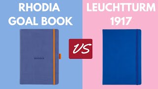 Rhodia goalbook Overview amp Leuchtturm 1917 comparison [upl. by Laehpar]