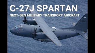 C27J SPARTAN NEXTGENERATION MILITARY TRANSPORT AIRCRAFT C27J Spartan Italy Leonardo [upl. by Innes]