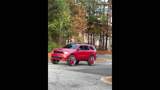 Dodge Durango on 32 DUB Floaters Pullin Up [upl. by Anaud185]