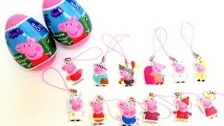 DibusYmas 4 Peppa Pig Candy Surprise Eggs Unwrapping  UnboxingSurpriseEgg [upl. by Icnarf23]