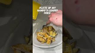 Plate up my nandos loaded fries for dinner weightloss [upl. by Llenaej]