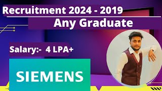 Siemens Off Campus Drive For 2024 2023 2022 2021 2020 Batch  IT Company Jobs  Salary 4LPA [upl. by Candy]