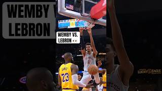 Wemby got one on LeBron in the post 🍿 [upl. by Clere603]