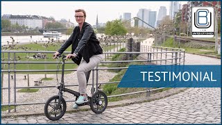 Worlds Lightest 16quot Electric Folding Bike  THE ONE  Testimonial [upl. by Iralav222]