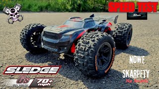 Traxxas Sledge ● Speed Test ● Nowe Skarpety na amorki [upl. by Thema408]