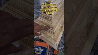 How do I fill the gap in crown molding for stainable projects woodworking diy [upl. by Shiekh]