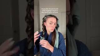 Leggings Heatless Curl Technique hairtrends trendingvideo hairtutorial [upl. by Falcone980]