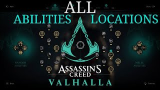 Assassins Creed Valhalla All Abilities and Locations  AC Valhalla All Abilities  Valhalla [upl. by Gilud8]