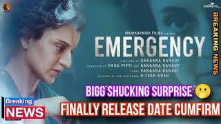 Emergency Movie Release Date Cunfirm  Big Shucking Surprise 🫢 emergency kanganaranaut update [upl. by Asirahc]