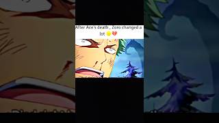 Ace death impact on zoro😶‍🌫️😱 anime onepiece youtubeshorts [upl. by Sharl97]