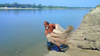 Very Amazing Net Fishing Video  Best Cast Fishing  Traditional Fishing With Net [upl. by Anomor]