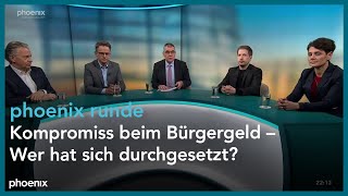 phoenixRunde Kompromiss beim Bürgergeld – Wer hat sich durchgesetzt [upl. by Annekcm]