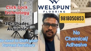 Experience Welspun SPC Flooring with One Day Installation amp ClickLock Technology in India [upl. by Nryhtak]