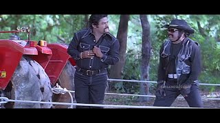 Jaggesh Comes in Dr Rajkumar Get Up to Save Heroine  Comedy Scene  Tennis Krishna  Patela Movie [upl. by Eelarat]