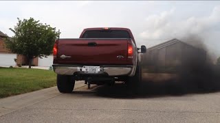 60 PowerStroke Straight Pipe with an Axle Dump amp Looney Tune [upl. by Llehcim938]