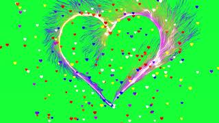 Green Screen Effects Love  Heart Effects  Free Download [upl. by Ainekahs]