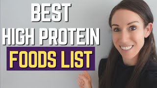 BEST High Protein Foods To LOSE WEIGHT In CALORIE DEFICIT [upl. by Anilehcim]