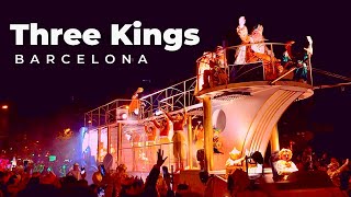 Cabalgata de Reyes Magos Barcelona 2023  Three Kings Parade in Spain Complete [upl. by Izaak]