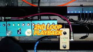 MVAVE LOOPER mini pedal short demo [upl. by Pennington212]