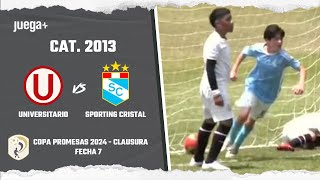 UNIVERSITARIO VS SPORTING CRISTAL  COPA PROMESAS  CATEGORIA 2013 [upl. by Aras499]