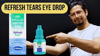 Refresh tears eye drop uses in hindi  Refresh tears side effects  Refresh tears eye drop review [upl. by Notsag]