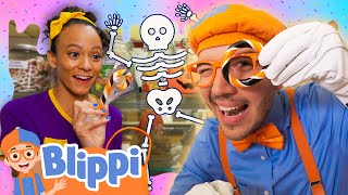 Blippi amp Meekah Make Sweet TrickorTreat Candy  BEST OF BLIPPI TOYS  Educational Videos for Kids [upl. by Tabby]