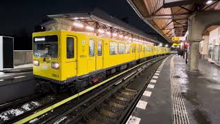 BVG UBahn Hochbahnhof Schlesisches Tor  Ausfahrt GiselaHalbzug 10884 Richtung Warschauer Straße [upl. by Runck]