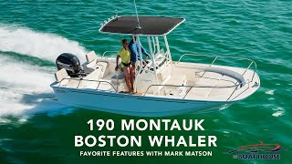 2024 Boston Whaler 190 Montauk Expert Walkthrough amp Favorite Features with Mark Matson [upl. by Sinegold]