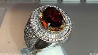 Natural Pyrope Almandine Garnet 4 ct [upl. by Barnett]