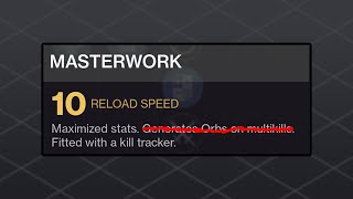 Destiny 2 Big Masterwork Armor and Weapon Changes [upl. by Ratib]