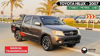 TOYOTA HILUX 2007  MANUAL  27L PETROL  PREMIUM SPORTS BAR  FULL REVIEW [upl. by Nixie]