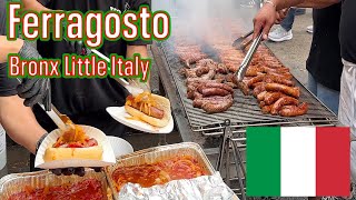 Ferragosto Festival Arthur Avenue Bronx New York City 2023 [upl. by Enoek701]