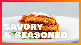 LIVE IT  Healthy Eggplant Parmesan [upl. by Ailil]