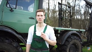 Wiesen Schleppen Unimog U1700  Sound  Mog Vlog 2 [upl. by Htomit]