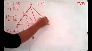 Basic proportionality theorem example problem [upl. by Mundford]