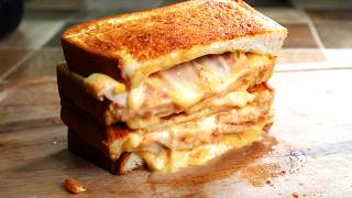 【Air fryer recipes】Chicken Breast Grilled Cheese Sandwich [upl. by Iggep]